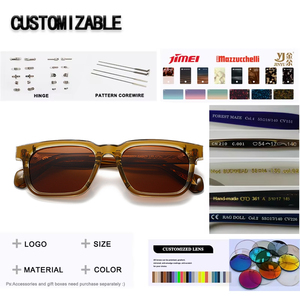 Nouvelles lunettes de vue de style designer, fabriquées à la main en acétate léger, confortables, avec verres polarisés, monture intégrale. - Product Image 2