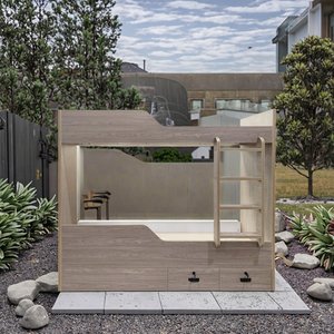 Custom moderno a due piani in legno letto a castello in stile marinaio mobili <span class=keywords><strong>per</strong></span> camera da letto con pannello in legno mobili moderni fatti a mano - Product Image 2