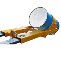 Rotateur de fûts polyvalent HZSUNPOWER DR400MF pour chariot élévateur, antidéflagrant, pour fûts d'huile, conception optionnelle simple/double fût