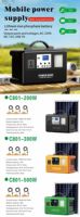 Estación de Energía Portátil de 500W, Batería de Litio de 384Wh, Generador Solar 220V/110V, Respaldo de Emergencia para Camping