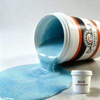 Peinture liquide décorative auto-nivelante sans joint en sable de quartz acrylique, résistante à l'usure, antidérapante, application au pinceau