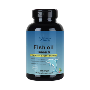 Aceite de pescado de etiqueta privada 1000mg Softgel | Alto EPA DHA Omega-3 para la salud del cerebro y el corazón | OEM certificado GMP y personalización - Product Image 1