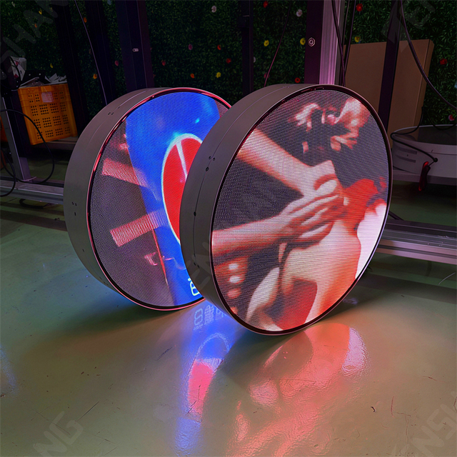 25.Round LED Video Sign Circular Digital Screen Wall Mount LED Display for Commercial Mall Shop Advertising