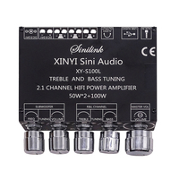 Module d'amplificateur de puissance audio BT 2.1 canaux XY-S100L XINYI Sini Audio avec haut-parleur de graves et aigus