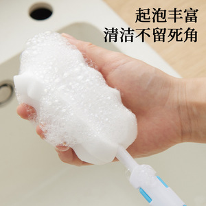 Brosse de nettoyage en éponge pour biberon, tasse isolée, 6 couleurs disponibles - Product Image 2