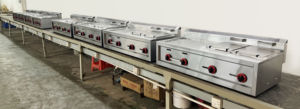 Gril professionnel commercial en acier inoxydable Libermann et <span class=keywords><strong>friteuse</strong></span> à <span class=keywords><strong>gaz</strong></span> double panier pour frites, idéal pour les restaurants de restauration rapide - Product Image 5