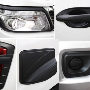 ชุดแต่งฝาครอบไฟหน้า คิ้วมือจับประตู ชุบโครเมียมสีดำ สำหรับ NAVARA NP300 - Product Image 2