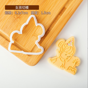 Moule à biscuits en forme de ballon, outil de gâteau, pour fête d'<span class=keywords><strong>anniversaire</strong></span>, pour garçon et fille, fondant, bougie en acrylique, gaufrage, <span class=keywords><strong>emporte</strong></span>-pièces en plastique - Product Image 3