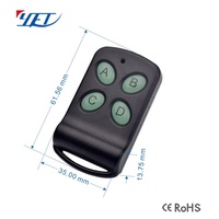 YET105 315mhz Rolling Code Télécommande sans fil intelligente à distance 1km Led avec commutateurs DIP Émetteur et récepteur
