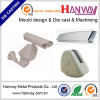 Servicio de Personalización de Carcasas Impermeables de Aleación de Aluminio Fundido a Presión, Carcasa Antiexplosión para Cámara CCTV Tipo Bala, Marca Hanway OEM
