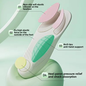 Flat Feet Shoes Comfortable Anti-Pain Long Standing Sweat-Absorbing Odor-Resistant Gel Insoles - Product Image 4