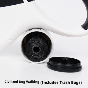 Correa retráctil automática de nailon sólido y suave para perros, con cinta para sujetar bolsas de basura, accesorios transfronterizos para mascotas - Product Image 4