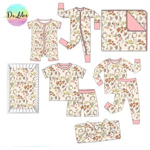 <span class=keywords><strong>Ropa</strong></span> de Bambú <span class=keywords><strong>para</strong></span> Niños al por Mayor, Pijamas de Bambú Personalizados Estilo Vaquero Occidental, Conjuntos de Mameluco con Cierre <span class=keywords><strong>para</strong></span> Bebés - Product Image 1