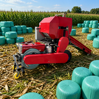 Presse à balles ronde compacte pour tracteur, entraînée par prise de force, équipement agricole 15-22 CV, robuste, haute efficacité, durable, faible bruit