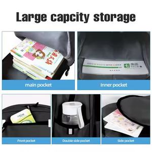 Sac à dos tendance unisexe Sac à dos tendance avec fermeture éclair en polyester imperméable et impression de logo personnalisé pour enfants et étudiants - Product Image 6