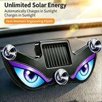 Lumière LED solaire transfrontalière pour voiture, effet « Devil Eye », lumière d'ambiance décorative pour vitre triangulaire, effet « Breath Light », sans câblage requis