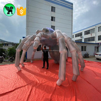 5m Décoration Gonflable Araignée Personnalisé Araignée Géante Gonflable Pour Halloween A6571