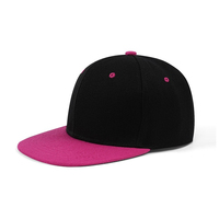 Gorras de Visera Plana con Bloques de Color Personalizados al por Mayor, Gorras de Protección Solar para Baile Callejero, Gorras de Béisbol Estampadas