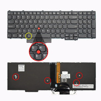 Teclado para Portátil Lenovo Thinkpad P50 P70 P52 P53 P51 P71 P50S P51S, Teclado para Notebook con Retroiluminación para Portátil Lenovo