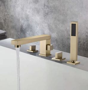 Латунный смеситель для ванной с 5 отверстиями - Product Image 1