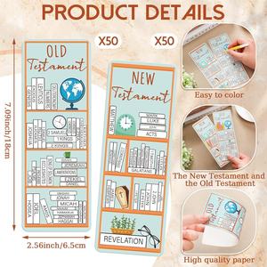 Marque-pages de la Bible, marque-pages de lecture pour les Écritures Anciennes et Nouvelles, fournitures d'étude des Écritures chrétiennes - Product Image 2