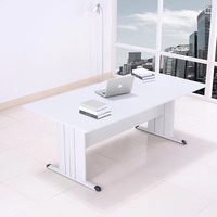 Design moderne KD Structure Acier Équipement scolaire de haute qualité Mobilier de bibliothèque Table d'étude avec dessus en bois