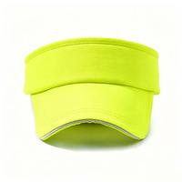 Casquette de sport en maille de coton jaune fluorescent, visière réglable avec lettres, pour le golf, la course, le tennis, les activités de plein air, personnalisable