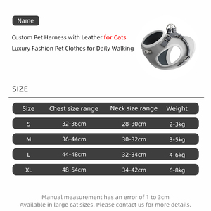 <span class=keywords><strong>Harnais</strong></span> en cuir <span class=keywords><strong>pour</strong></span> chat avec caractéristiques de confort, vêtements de luxe <span class=keywords><strong>pour</strong></span> animaux de compagnie <span class=keywords><strong>pour</strong></span> la promenade en extérieur, <span class=keywords><strong>harnais</strong></span> <span class=keywords><strong>pour</strong></span> <span class=keywords><strong>petit</strong></span> <span class=keywords><strong>chien</strong></span>, vêtements élégants <span class=keywords><strong>pour</strong></span> animaux de compagnie - Product Image 5