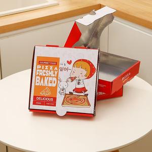 Scatola per Pizza in Cartone Resistente alle Alte Temperature, Adatta al Microonde, Design Antisgocciolamento, Riciclabile e Personalizzabile - Product Image 3