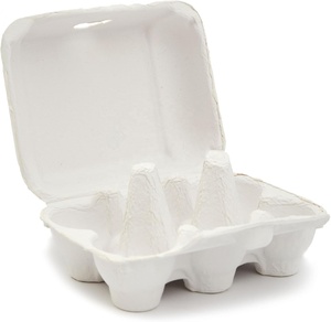 Bandeja Porta Huevos de Pollo Biodegradable Vacía para el Hogar, Cocina, Granja, Envase de Pulpa de Papel para Huevos - Product Image 5