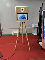 Photomaton en bois avec mini PC et valise de transport, entrepôt UE/USA
