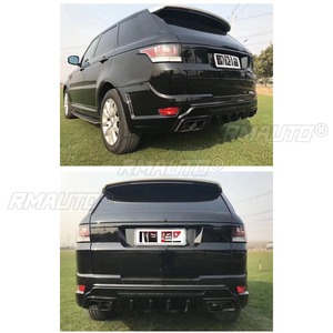 Car Front Bumper Lip Car Rear Bumper Lip <b>Splitter</b> Chin Body Kit For Range Rover Sport LUMMA Design 2014-2017 Car Accessories - Product Image 6