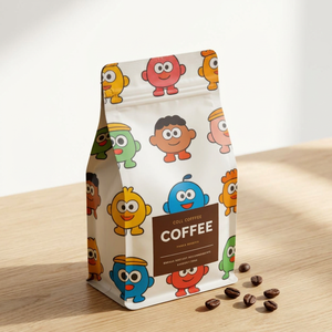 Bolsas Personalizadas para Granos de Café con Válvula, Grado Alimenticio, Resistentes a la Humedad, con Cierre Hermético, Fondo Plano, Tipo Stand-Up, OEM ODM - Product Image 2