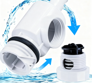 <span class=keywords><strong>Corps</strong></span> de soupape de sécurité de connecteur de <span class=keywords><strong>piscine</strong></span> de haute qualité, raccord de tuyau durable pour <span class=keywords><strong>pompe</strong></span> de filtre de <span class=keywords><strong>piscine</strong></span> hors sol - Product Image 5