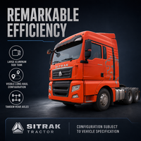 Tracteur routier SITRAK 6X4 d'occasion populaire, diesel, conduite à gauche, haute efficacité, faible consommation de carburant, Weichai, pour la logistique