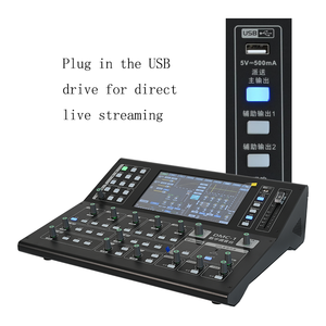 Console de mixage numérique professionnelle 12 canaux en métal avec amplificateur intégré, connectivité <span class=keywords><strong>Bluetooth</strong></span> et USB pour utilisation en studio - Product Image 3