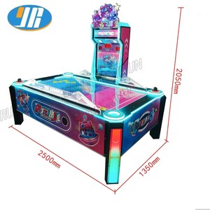 YIRUN Cool Black Air Hockey Game Table Coin Operated 'Strike the Ball to <strong>Opposite</strong> Hole' Shoot Goal Simulator on Sale - Product Image 5