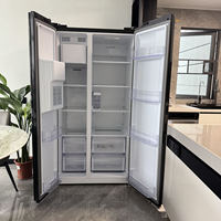 Réfrigérateur Hisense de qualité LG à double porte, avec technologie BLDC, refroidissement par air, sans givre, couleur grise