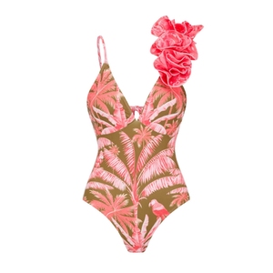 2024 nouveau Design maillot de bain 3D fleur luxe maillots de bain maillots de bain une pièce maillot de bain imprimé maillot de bain <span class=keywords><strong>avec</strong></span> jupe de plage - Product Image 3
