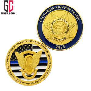 Moneda <span class=keywords><strong>de</strong></span> Desafío <span class=keywords><strong>de</strong></span> la Patrulla <span class=keywords><strong>de</strong></span> Carreteras <span class=keywords><strong>de</strong></span> <span class=keywords><strong>California</strong></span> (CHP) <span class=keywords><strong>de</strong></span> Metal Esmaltado Personalizada <span class=keywords><strong>de</strong></span> Fábrica con 12 Años <span class=keywords><strong>de</strong></span> Experiencia, con Parche Bordado - Product Image 1
