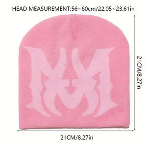 Bonnet chaud d'extérieur automne-hiver 2024, style européen et américain, avec lettres jacquard et logo personnalisé - Product Image 5