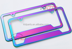 Soporte de marco de <span class=keywords><strong>matrícula</strong></span> metálico KTD Marcos de <span class=keywords><strong>matrícula</strong></span> de motocicleta personalizados para coche para el mercado de accesorios - Product Image 3