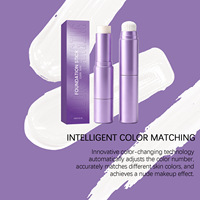 Pensil Concealer Foundation 2-in-1 Pengubah Warna Dengan Kuas, Hasil Halus Tanpa Noda, Tahan Air, Grosir Perlengkapan Kecantikan Reseller