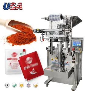 Small Vertical Automatic Dried Red Chili Powder Packing Machine Spice Seasoning Powder Sachet Packaging Machine Price