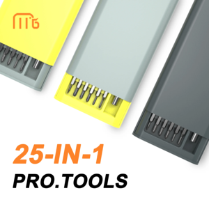 Kit de tournevis magnétique multifonction à manche en acier de 24 pièces avec options OEM de qualité DIY pour la réparation d'ordinateurs domestiques - Product Image 5