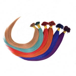 High Quality Wholesale Curly Cuticle Aligned Kinky Straight Raw Virgin Brazilian Remy I Tip Human <b>Hair</b> Extensions - Product Image 1