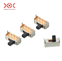 Interrupteur à glissière horizontal à 4 broches avec pattes de fixation, interrupteur à bascule à trou traversant, base en bakélite pour ventilateur, jouet, LED, petit appareil