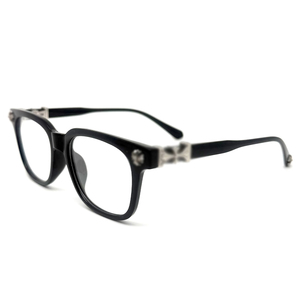 Lunettes anti-lumière bleue ultra-légères unisexes neuves |   Design rétro plein cadre et épuré |   Masque amincissant pour le visage noir |   Lunettes de vue transfrontalières - Product Image 2