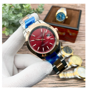 Reloj de Cuarzo de Lujo de Acero Inoxidable Dorado de Marca Original DFS06, Reloj de Hombre Personalizado con Doble Calendario, Resistente al Agua - Product Image 5