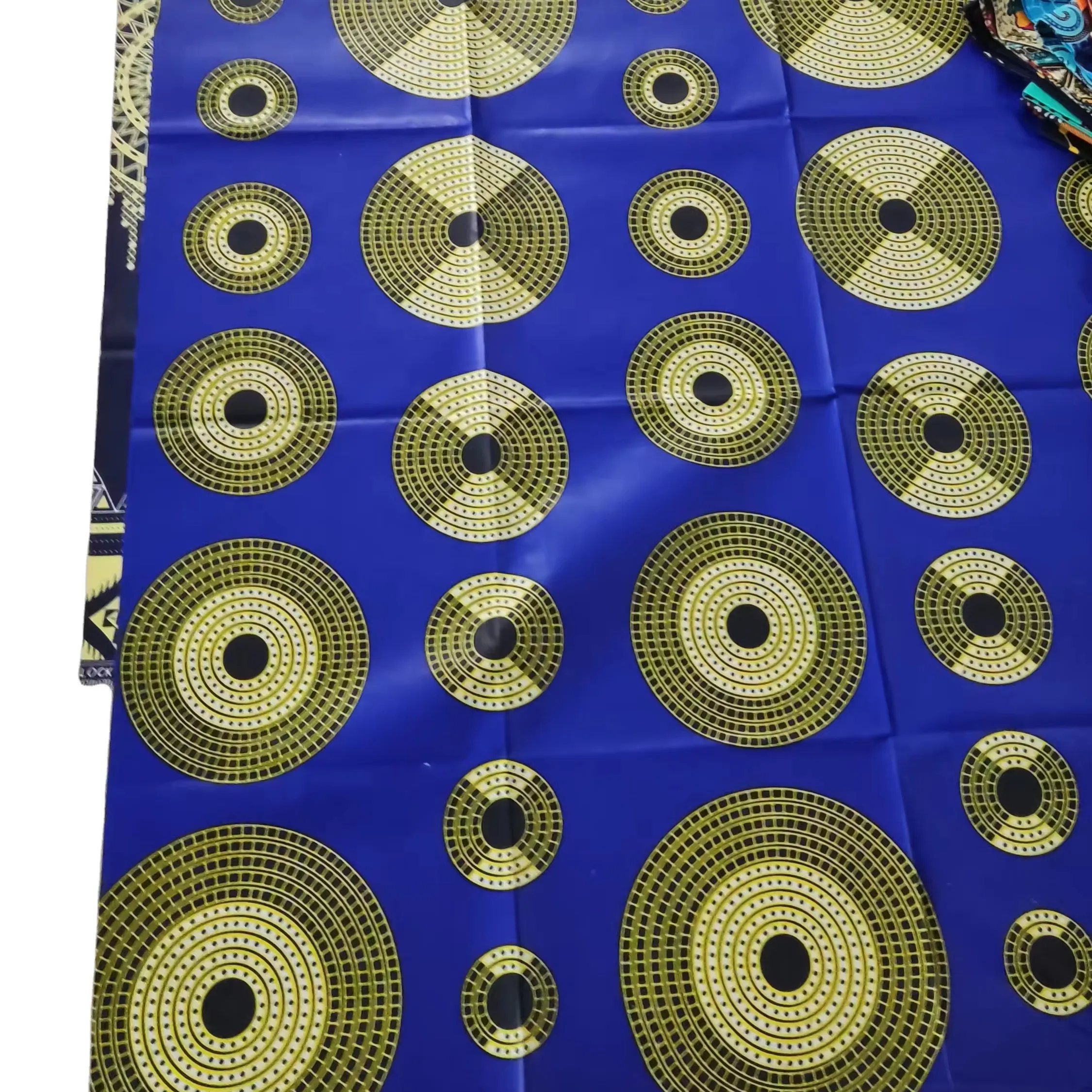 Ventas calientes Togo y Benin Market Patrones personalizados 100% Cera de tela de algodón puro